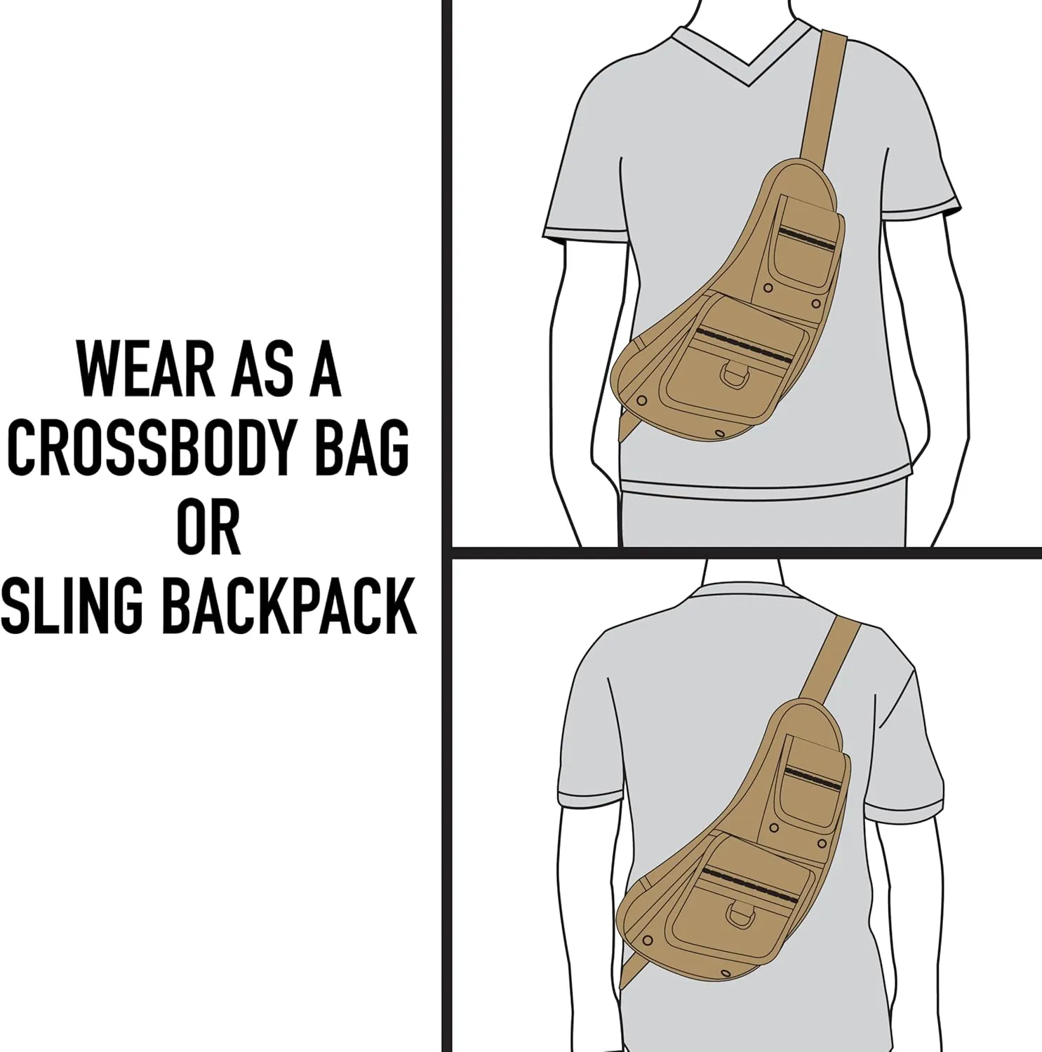Rothco Crossbody Canvas Sling Bag