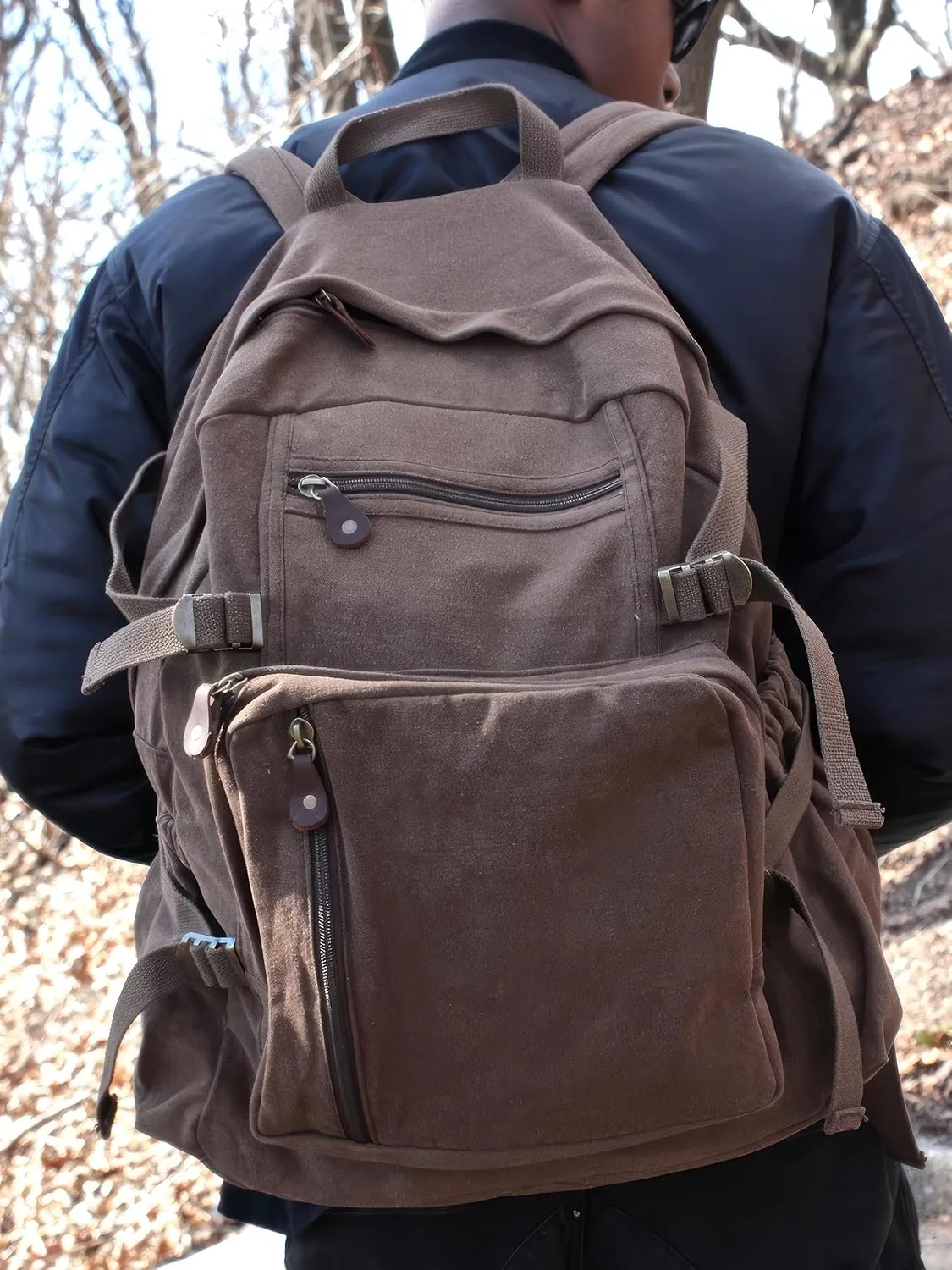 Rothco Jumbo Vintage Canvas Backpack (Olive Drab)