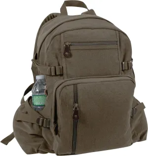 Rothco Jumbo Vintage Canvas Backpack (Olive Drab)