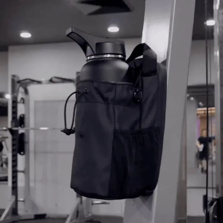 Royaleva Magnetic Water Bottle Gym Bag with Sling Design