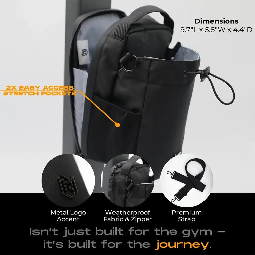 Royaleva Magnetic Water Bottle Gym Bag with Sling Design