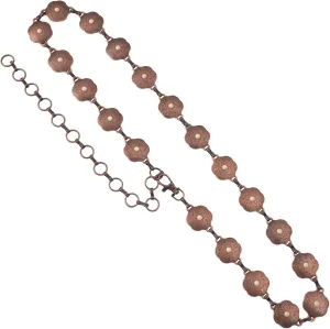 Rustic Couture's Western Vintage Country Metal Concho Chain Belt for Women Cowgirl