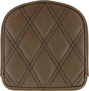 Saddlemen 040845 Gravestone Sissy Bar Pad for Explorer-LS & Step-Up-LS Seat - 6.5in. x 6.5in. - Brown