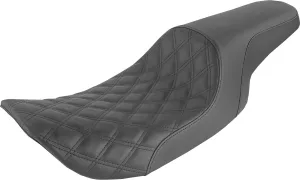 Saddlemen 0801-1199 897-06-149 Profiler Lattice Stitched Seat - FLHR/X, Black With Black Stitch