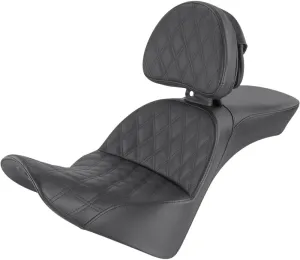 SADDLEMEN 0802-1412 818-33-030LS Explorer Lattice Stitch Seat - With Backrest