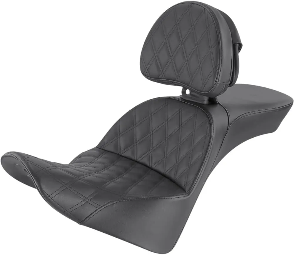 SADDLEMEN 0802-1412 818-33-030LS Explorer Lattice Stitch Seat - With Backrest