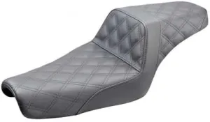 Saddlemen 807-11-175 Step-Up Full Lattice Stitch Seat - Black