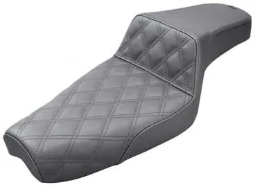 Saddlemen Black Lattice-Stitch Drivers Step-Up Seat