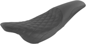 Saddlemen Profiler Lattice Stitch Black Motorcycle Seat for 1997-2007 Harley FLHT/FLTR