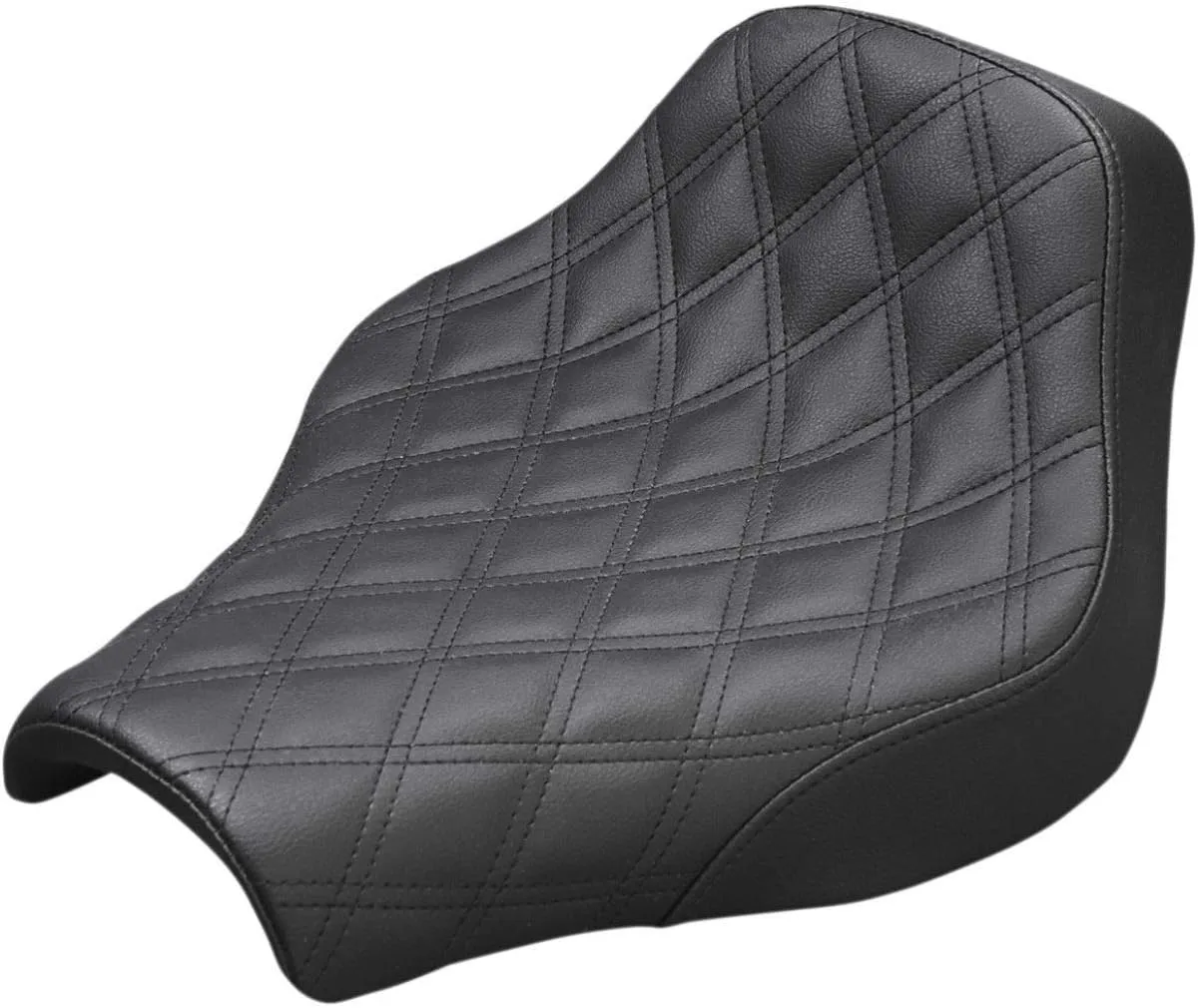 Saddlemen Renegade Lattice Stitch Black Solo Seat (818-30-002LS)