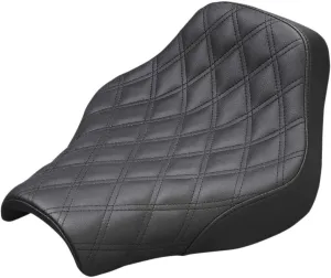 Saddlemen Renegade Lattice Stitch Black Solo Seat (818-30-002LS)