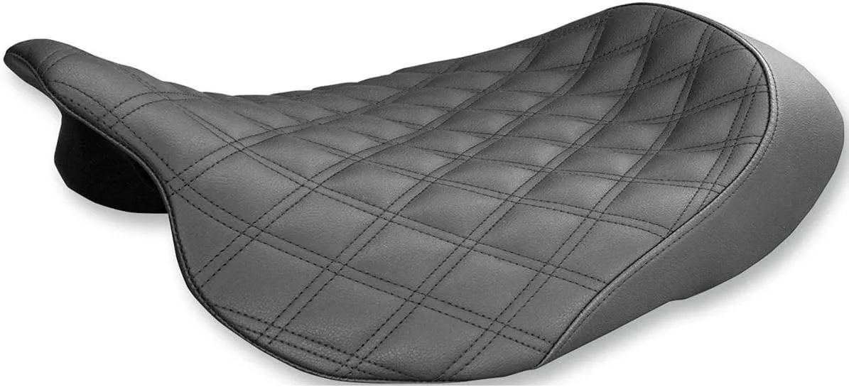 Saddlemen Renegade Lattice Stitch Black Solo Seat for '08-20 FLHR/FLHT/FLHX/FLTR (808-07B-002LS)