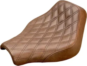 Saddlemen Renegade LS Solo Seat (Standard) (Brown) Compatible With 18-19 HARLEY FXBB
