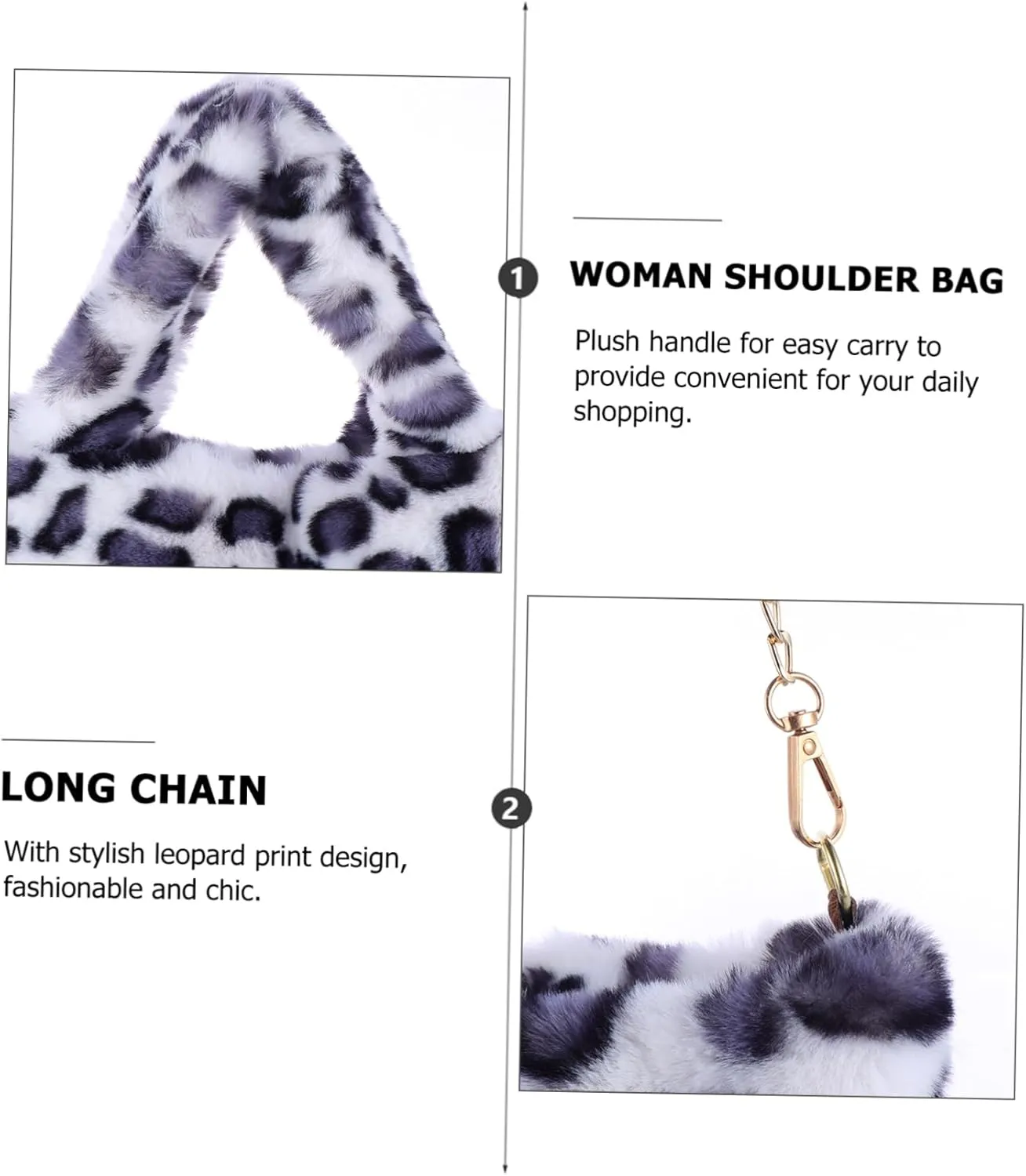 SAFIGLE 1pc Leopard Print Bag Handbag for Shopping Women Bag Fashionable Handbag Large Handbag Leopard Bag