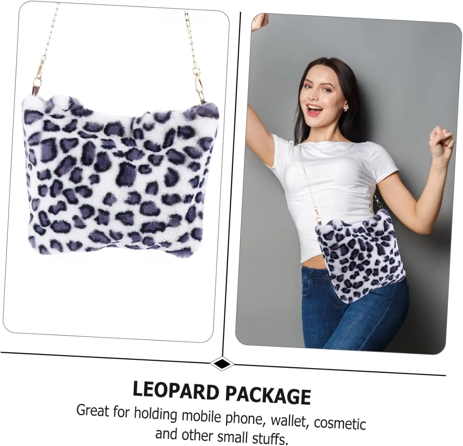 SAFIGLE 1pc Leopard Print Bag Handbag for Shopping Women Bag Fashionable Handbag Large Handbag Leopard Bag
