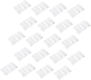 SAFIGLE 50Pcs Resealable Food Storage Bags Snack Pouches for Dried Fruits Nuts and Grains Airtight Durable Reusable Food Sealing Bags