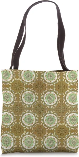 Sandy Beach Mandala Pattern Tote Bag