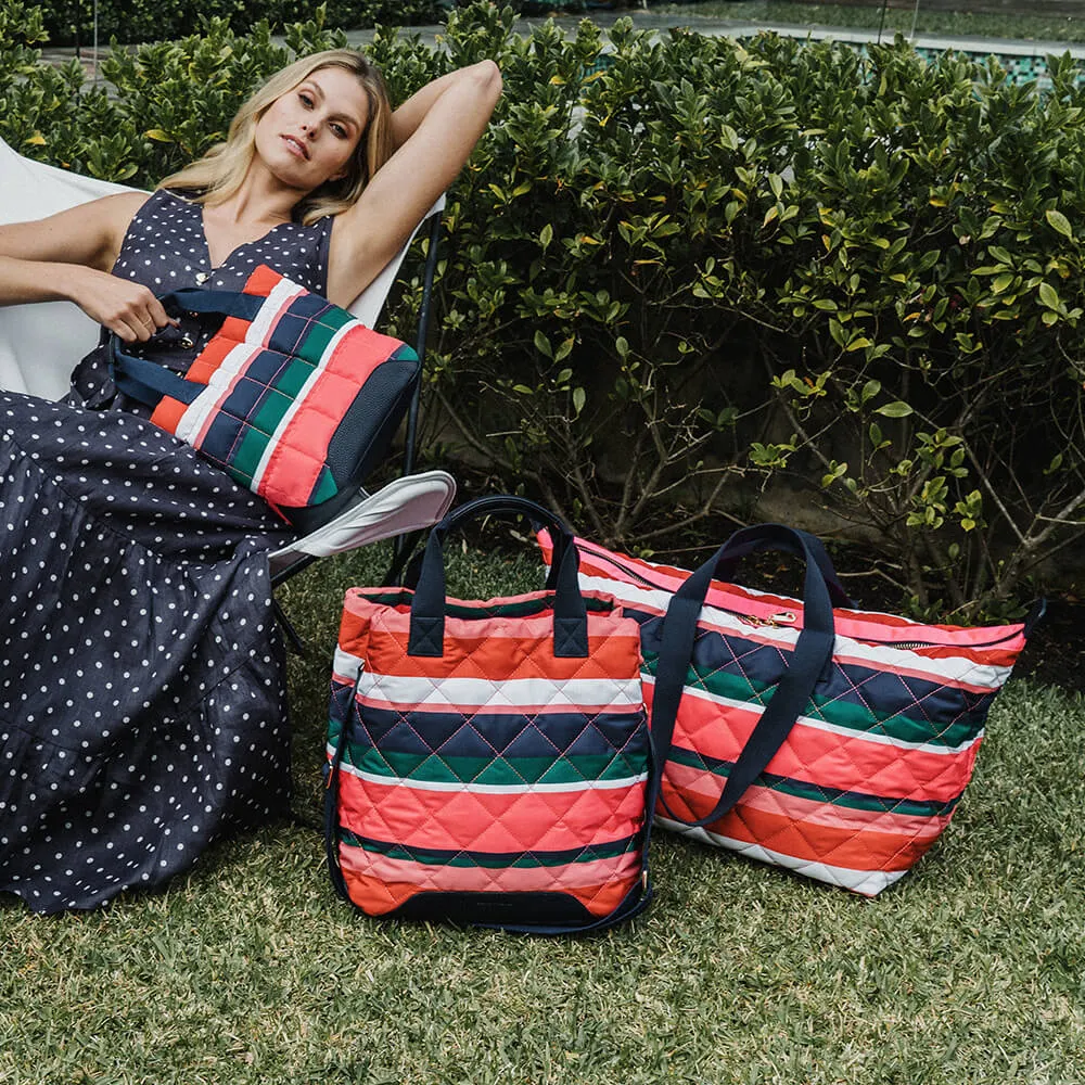 Santa Monica Tote Bag - Navy Multi Stripe