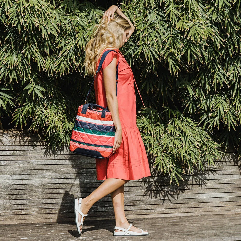 Santa Monica Tote Bag - Navy Multi Stripe
