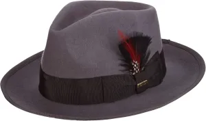 Scala Classico Men's Wool Felt Snap Brim Fedora