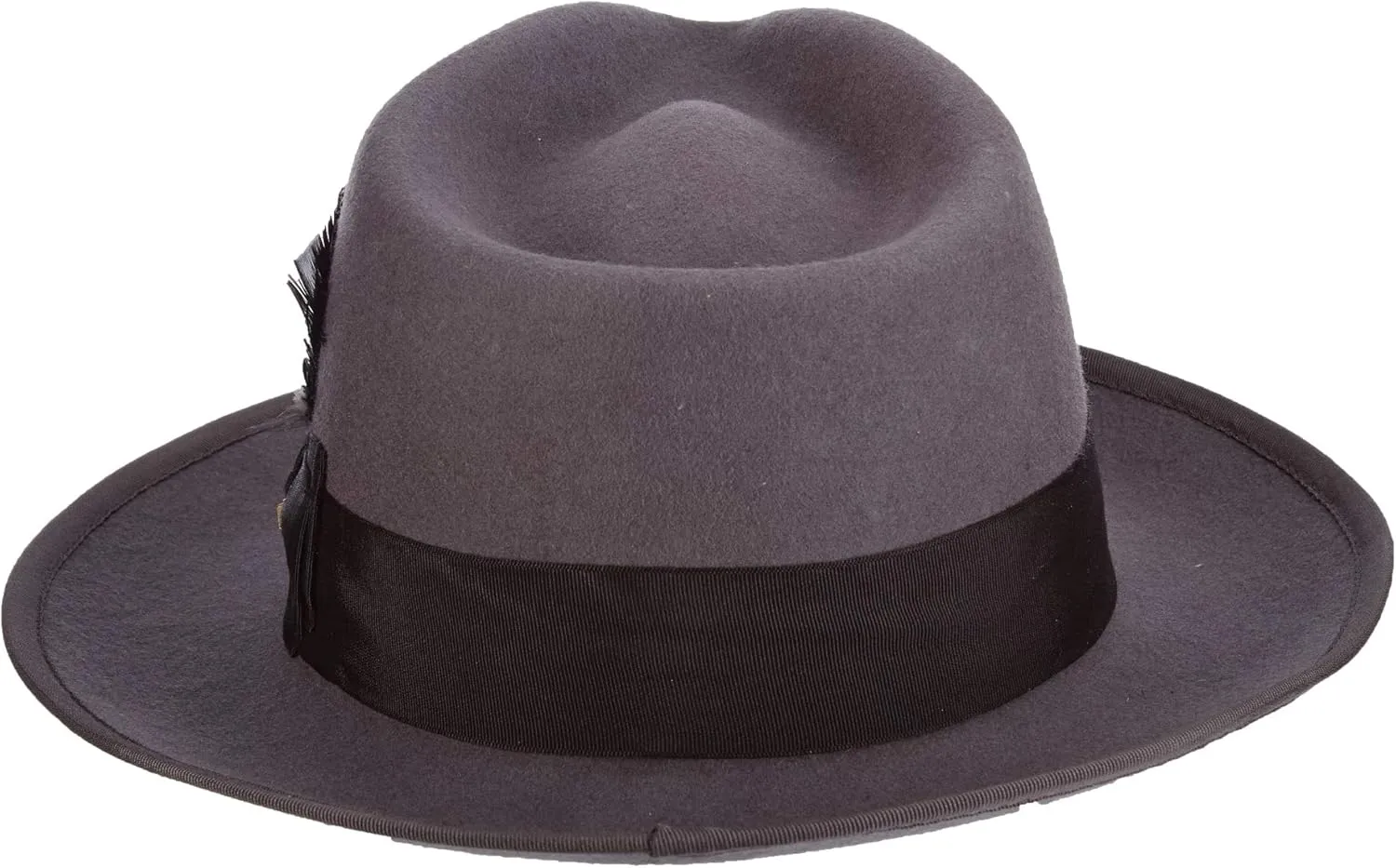 Scala Classico Men's Wool Felt Snap Brim Fedora