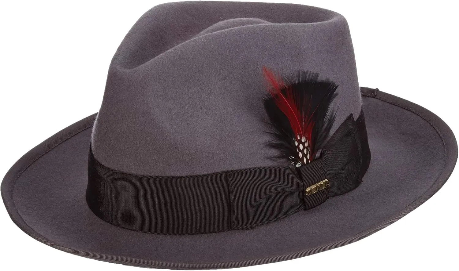 Scala Classico Men's Wool Felt Snap Brim Fedora