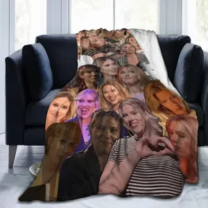 Scarlett Johansson Blanket Flannel Fleece Printed Throw Blankets Ultra Soft Micro Warm Blanket for All Season Bedding Chair Sofa Couch Bed 50"x40"