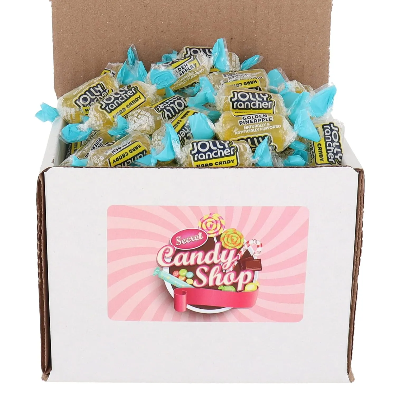 SECRET CANDY SHOP Jolly Rancher Flavor Hard Candy Bulk in Box (Individually Wrapped) (Golden Pineapple, 1lb)