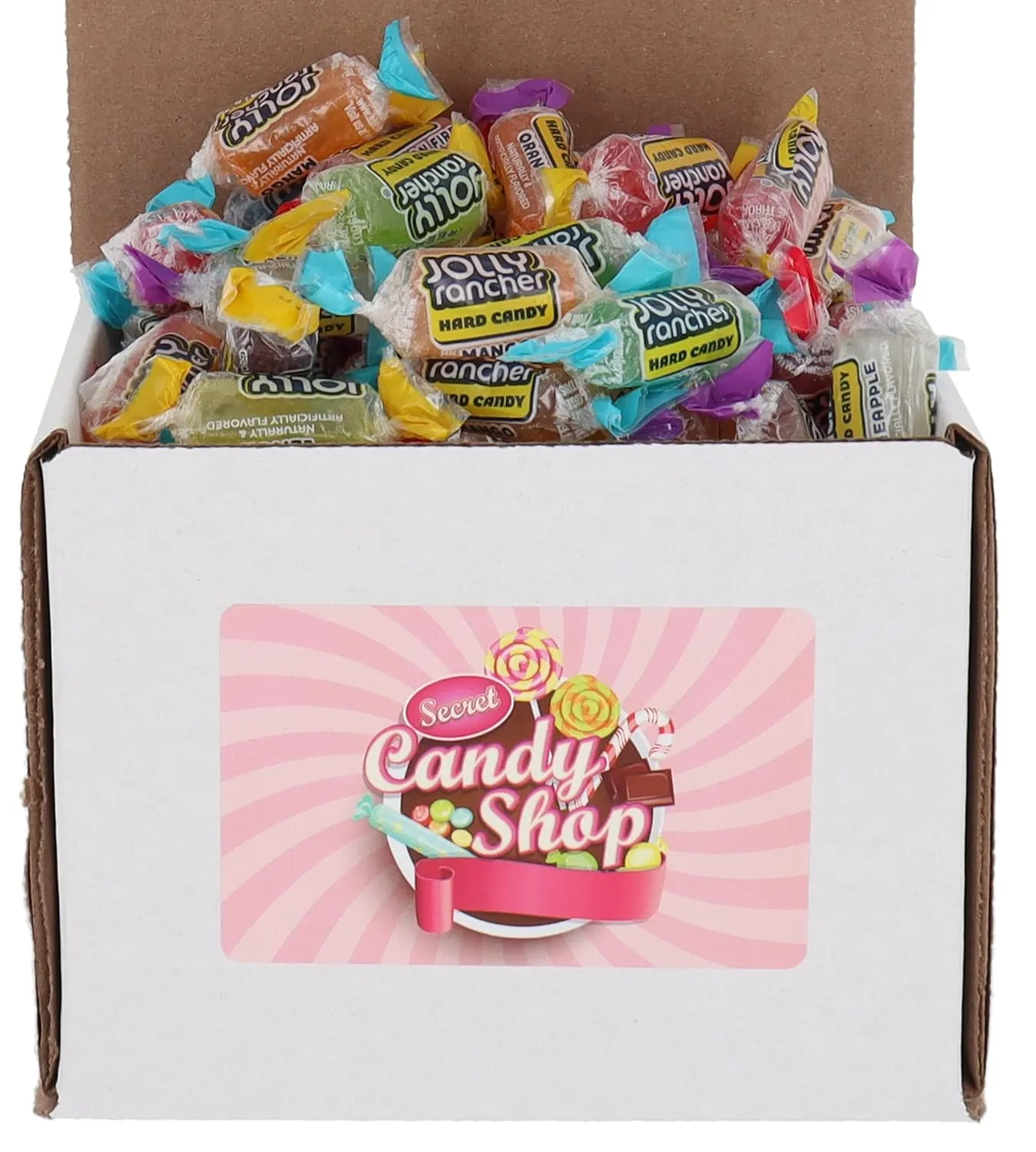 SECRET CANDY SHOP Jolly Ranchers Hard Candy 14 Flavors Variety Bulk Candy in Box, 1lb (Individually Wrapped) (1lb)