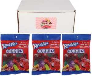 SECRET CANDY SHOP Kool-Aid Gummy Gummies Candy 3 Fruit Flavors (Cherry, Grape, Tropical Punch) (Pack of 3)