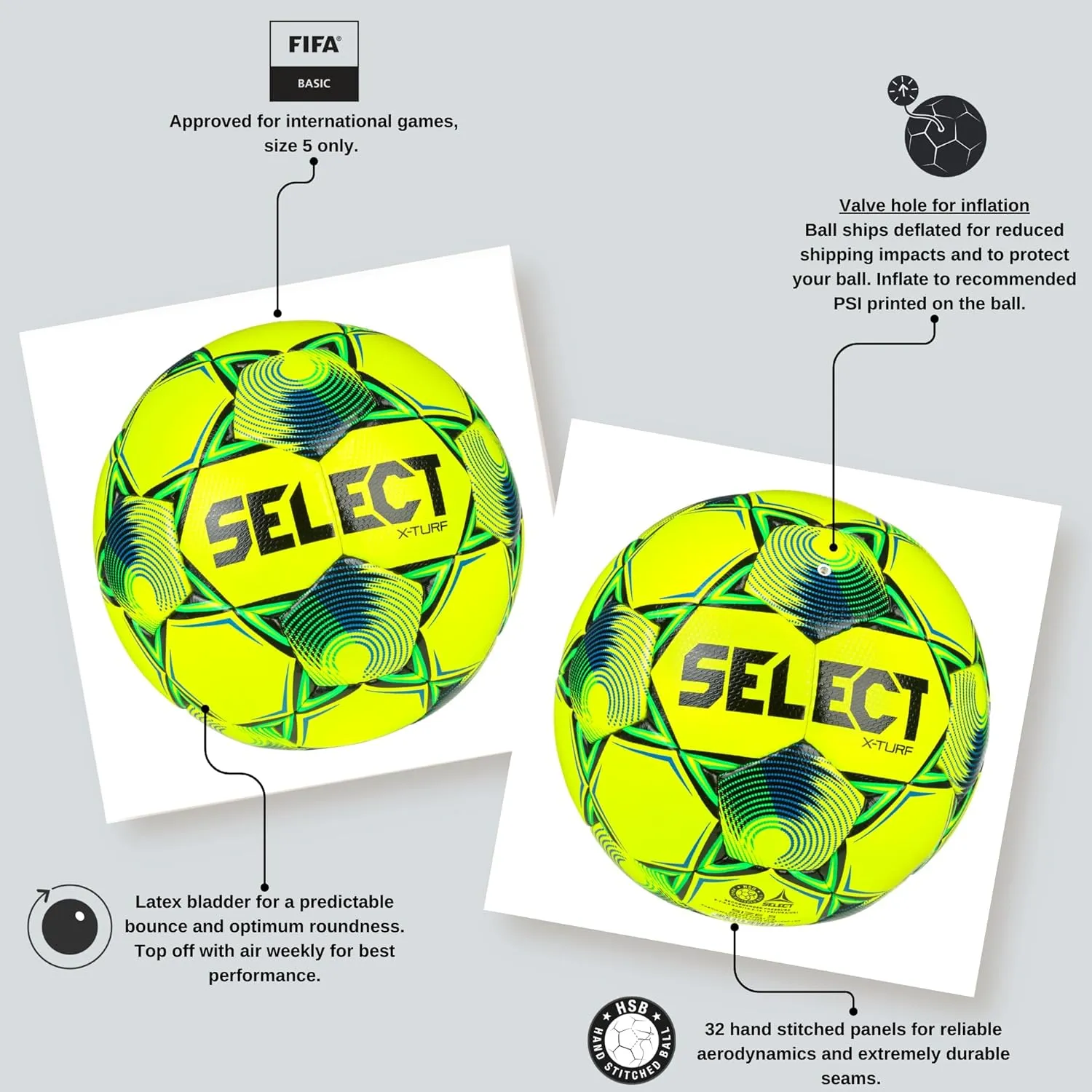 SELECT X-Turf Soccer Ball