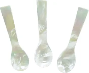 Set of 3 Hand craft Mother of pearl caviar spoon (3 QTY, 3 Inches)