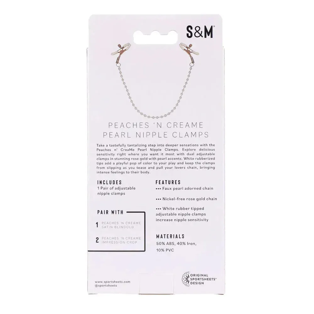 Sex & Mischief Peaches n CreaMe Pearl Nipple Clamps