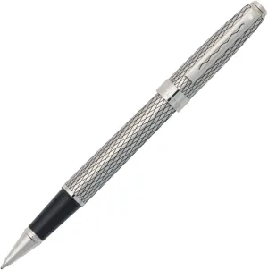 Sheaffer Prelude Signature Palladium Plate with Engraved Imperial Pattern Trim Roller ball (9169-1)