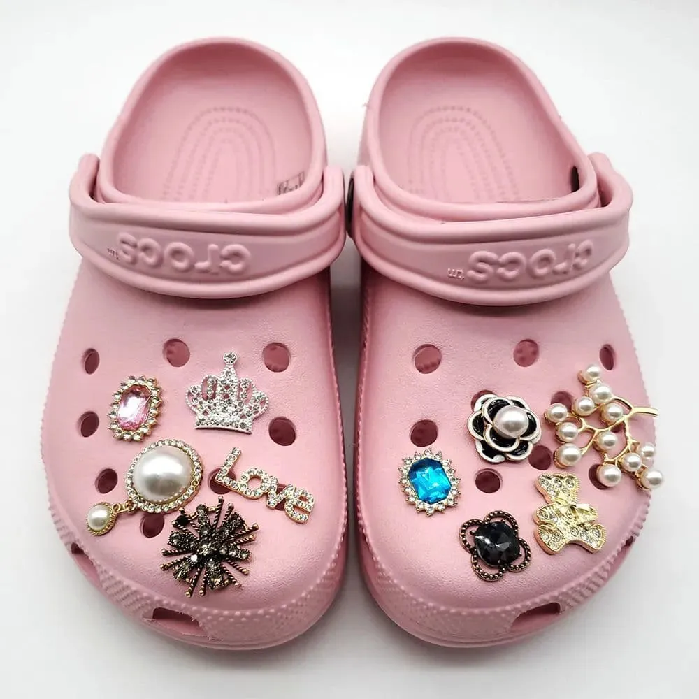 Shoe charms - 2 Textured point studs