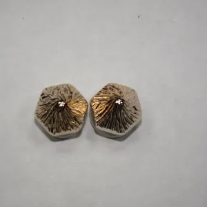 Shoe charms - 2 Textured point studs