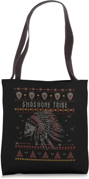 Shoshone American Indian Tribe Ugly Christmas Holiday Fun Tote Bag