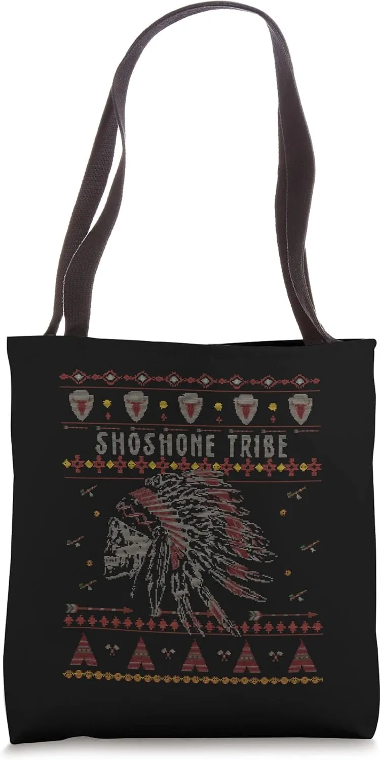 Shoshone American Indian Tribe Ugly Christmas Holiday Fun Tote Bag