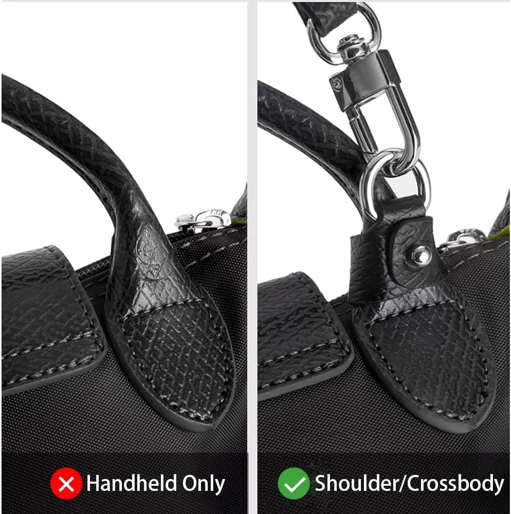 Shoulder Strap, Vachetta Leather Replacement Crossbody Handbag Strap Adjustable with 2Pcs D Rings for DIY