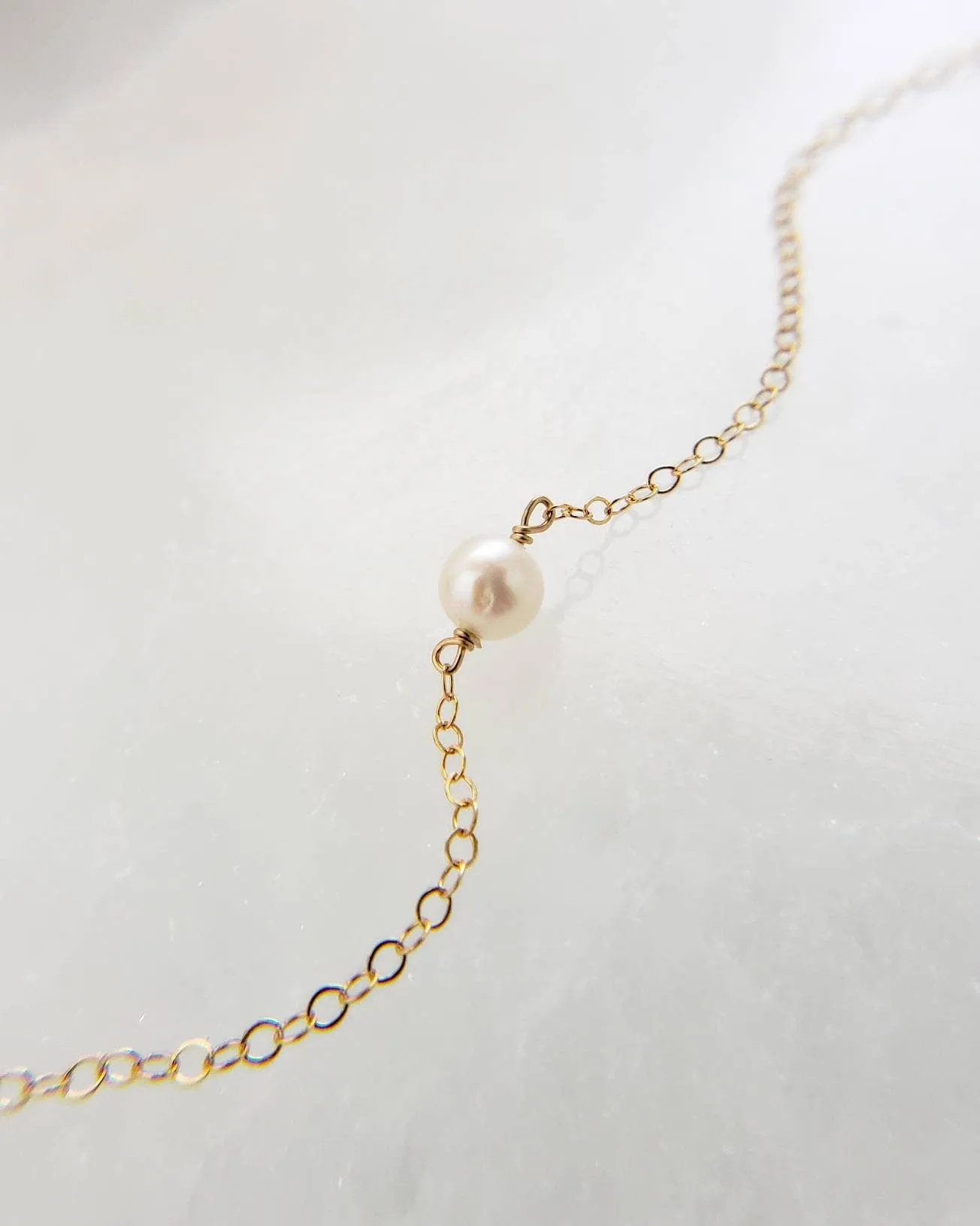 Single Pearl Necklace