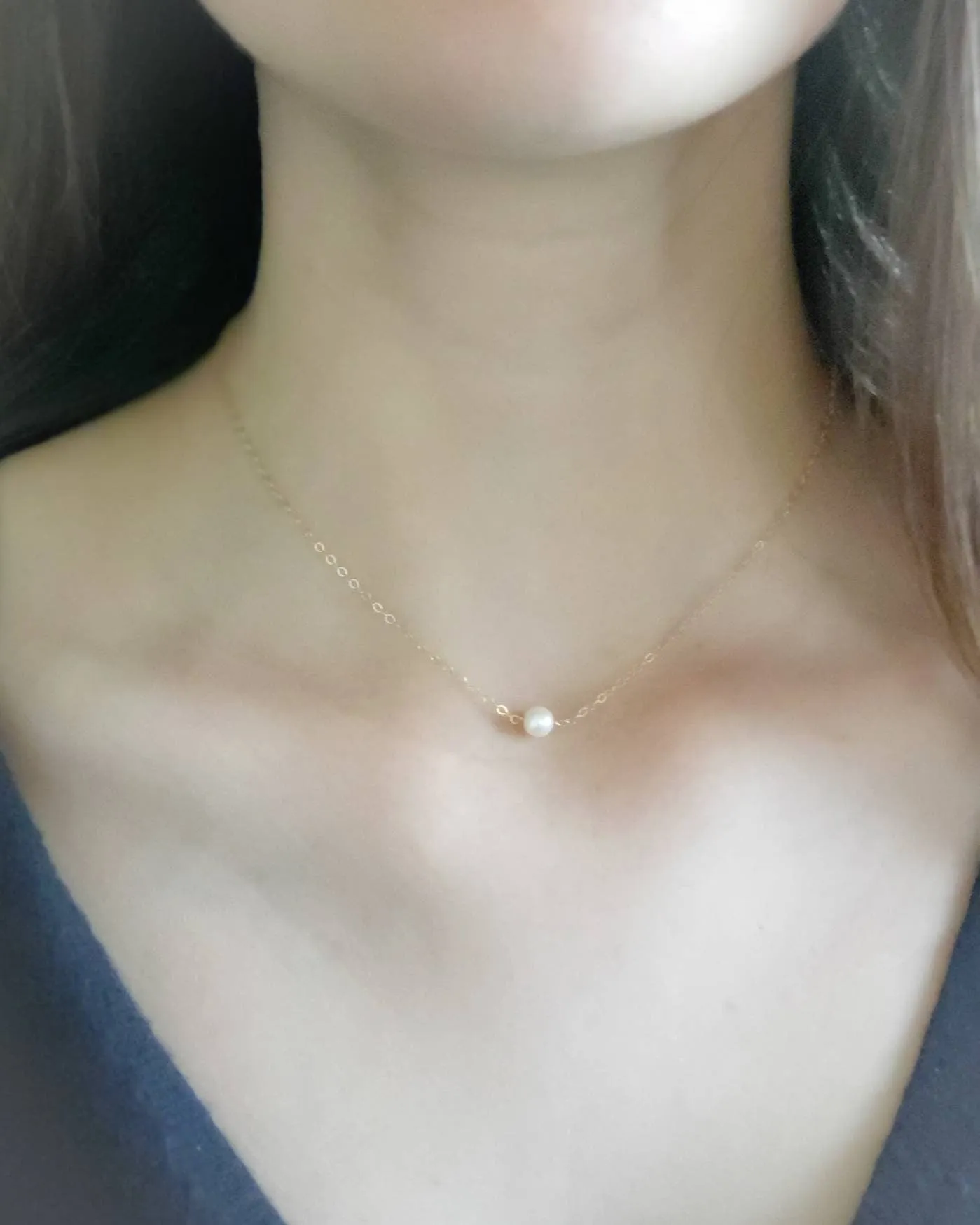 Single Pearl Necklace