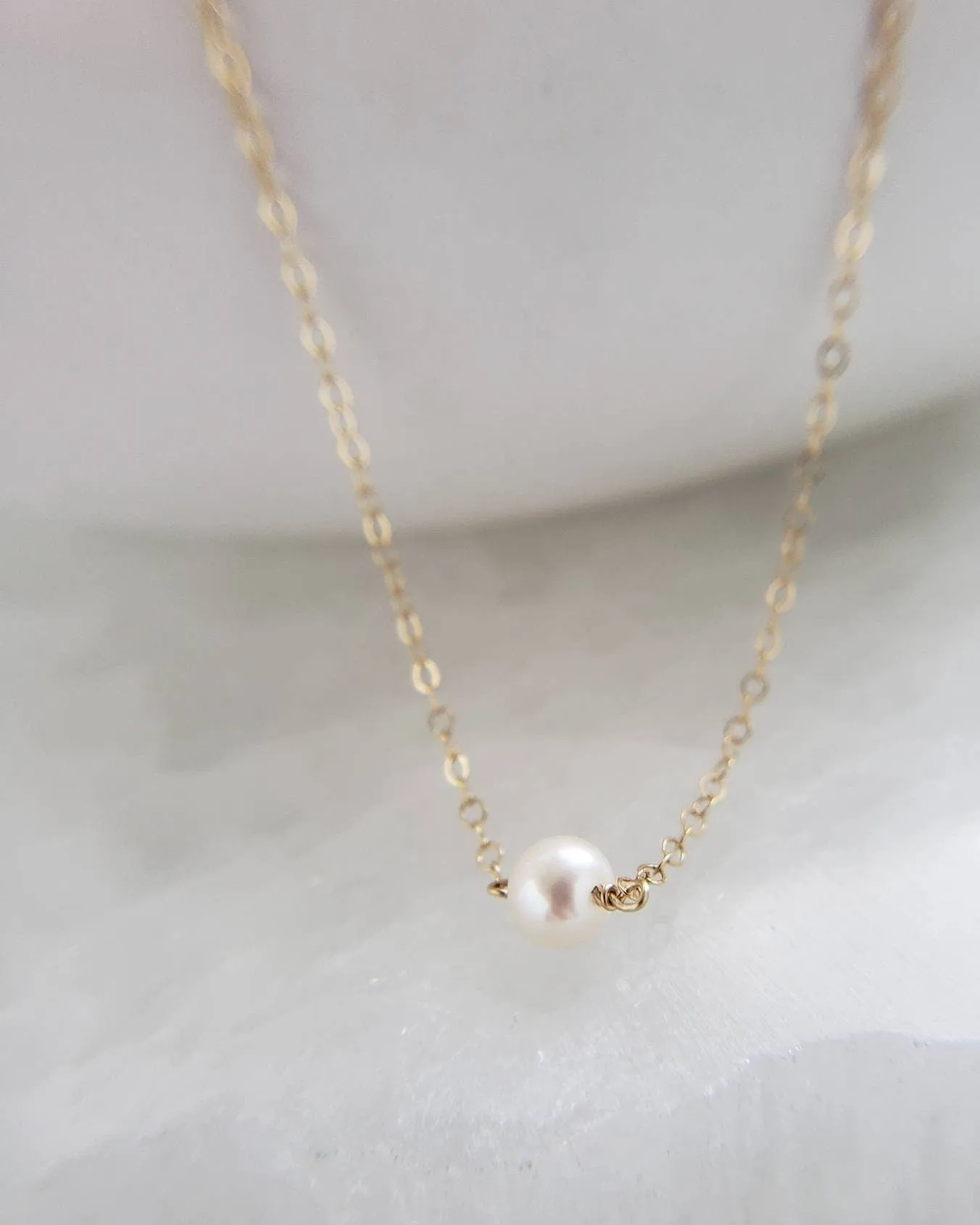 Single Pearl Necklace