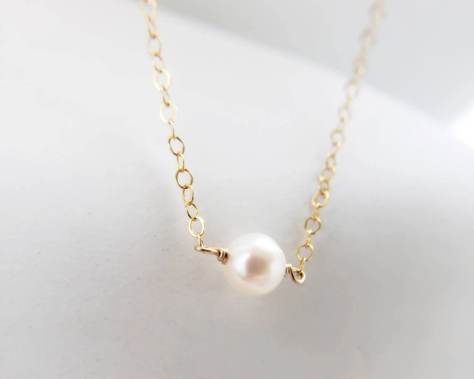 Single Pearl Necklace