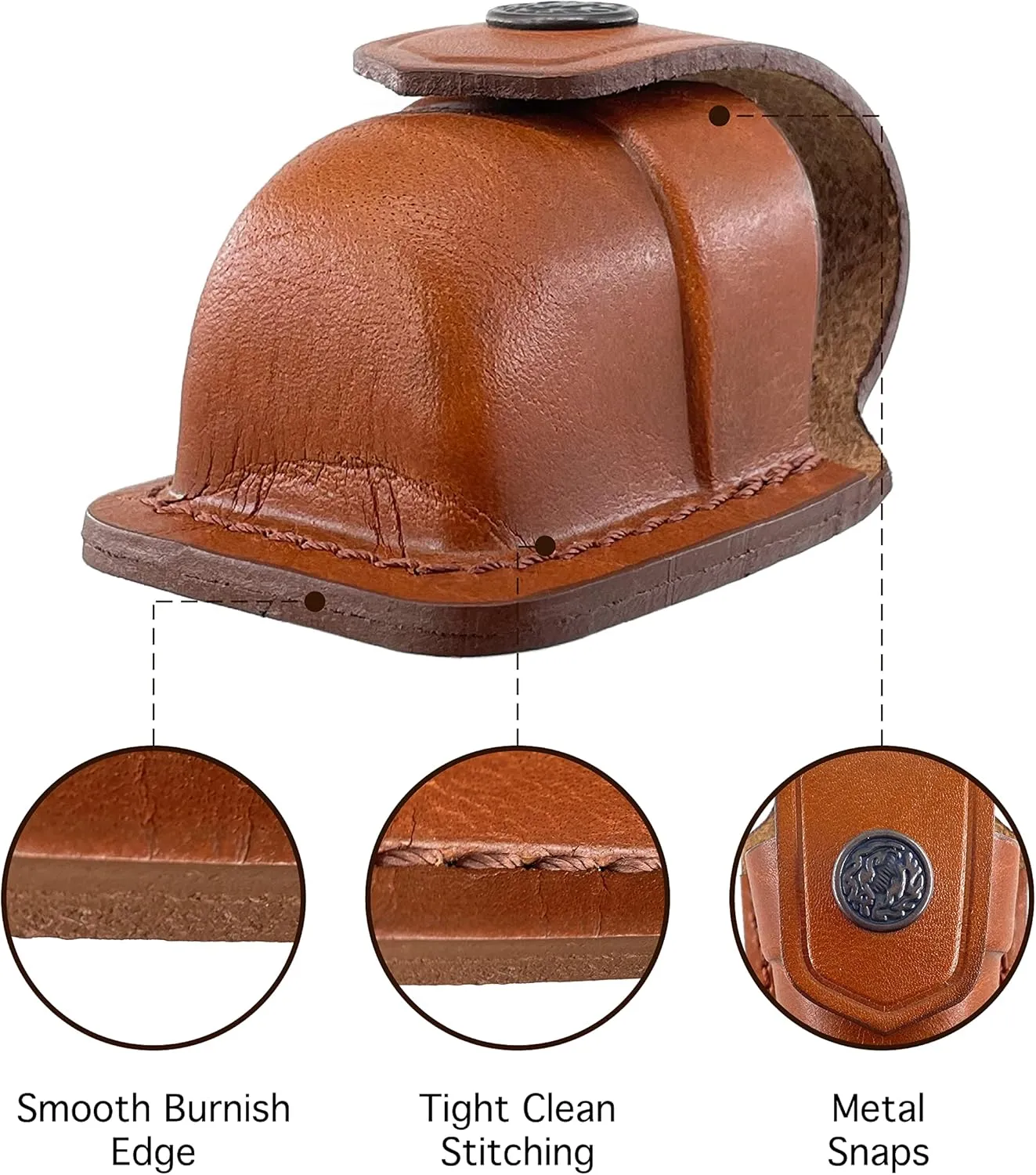 Single Speedloader Pouch for 357 Magnum 6 & 7, 44 Magnum 5, S&W .38 Special 6 Shots - Genuine Leather Carrier/Case with Belt Clip Handmade (ALISM037)