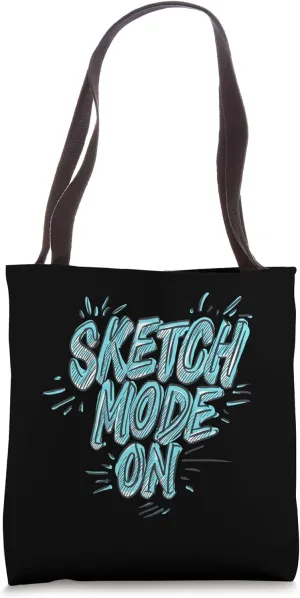 Sketch Mode On Artist Creative Drawing Design Tote Bag