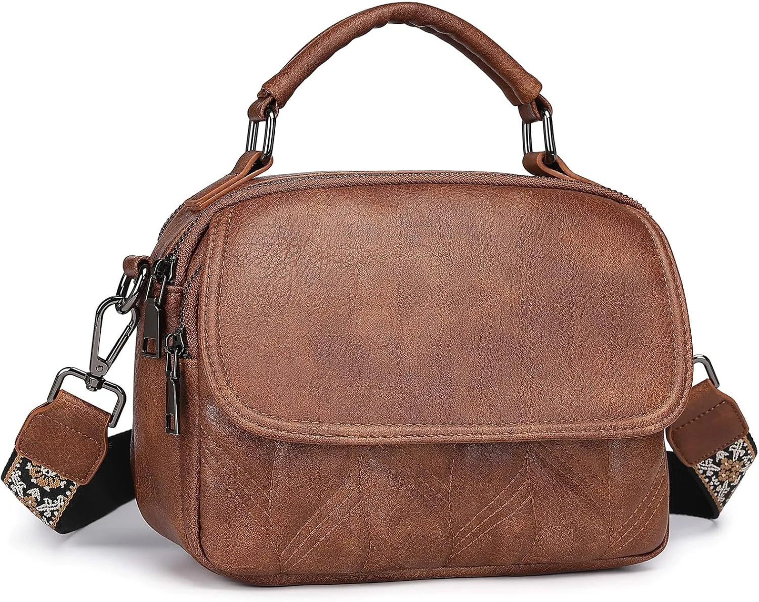 Small Corssbody Purses For Women Vegan Leather Cross Body Handbags Crossbody Shoulder Bags With Detachable Strap