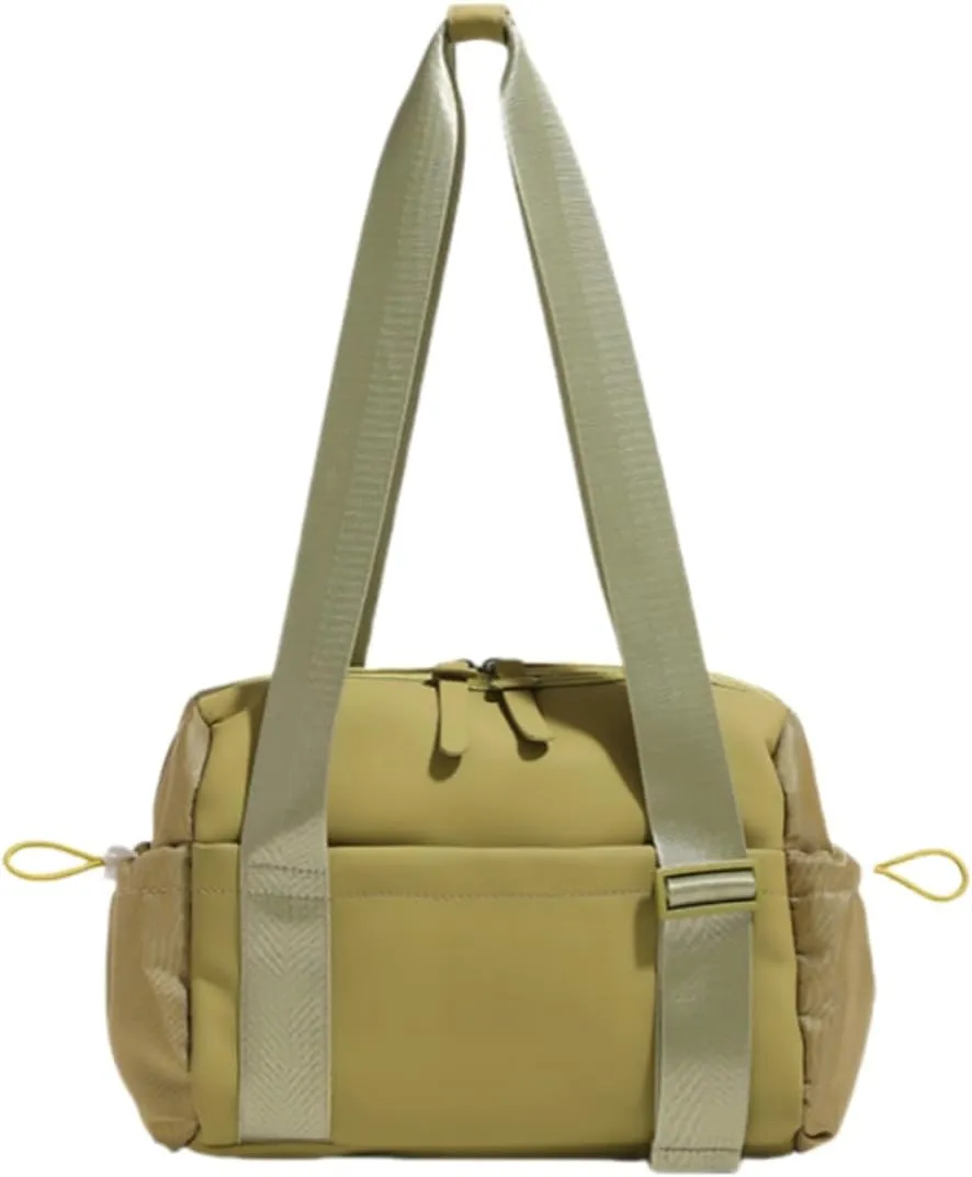 Small Gym Bag for Women, Mini Crossbody Gym Duffle Bag with Wet Compartment, Carry on Gym Tote Bag for Workout Dance Sport Trave (green)