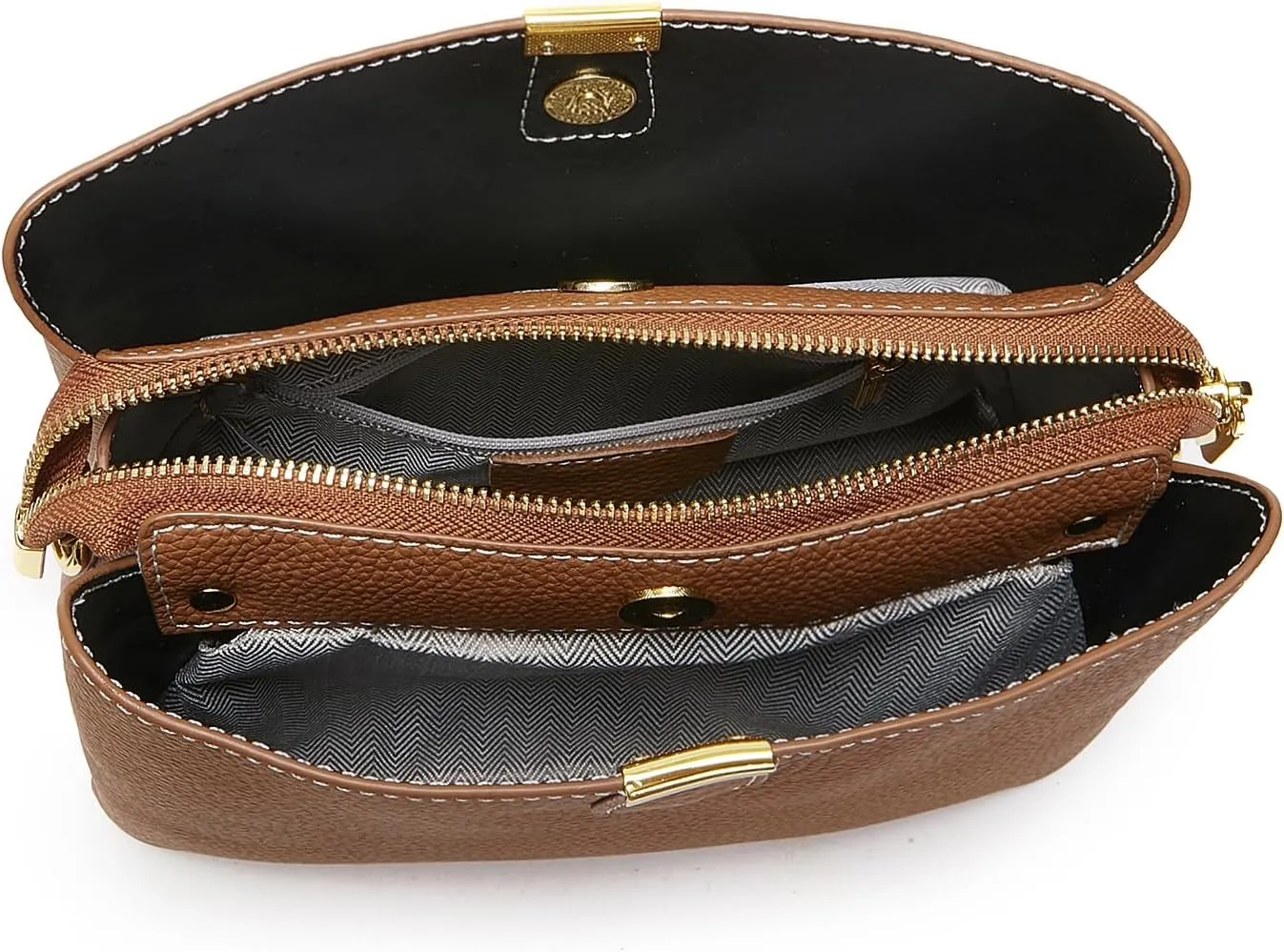 Small Women Soft Genuine Leather Shoulder Bag Crossbody Purses for Lady Bucket Handbag
