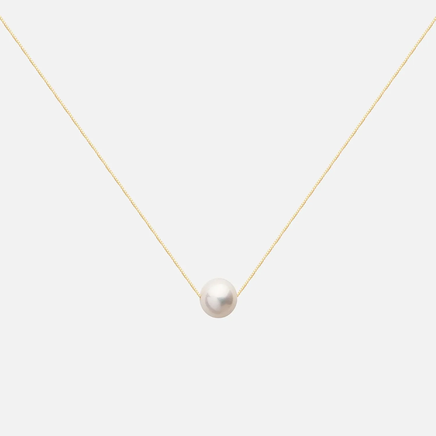 Solitaire Pearl Necklace