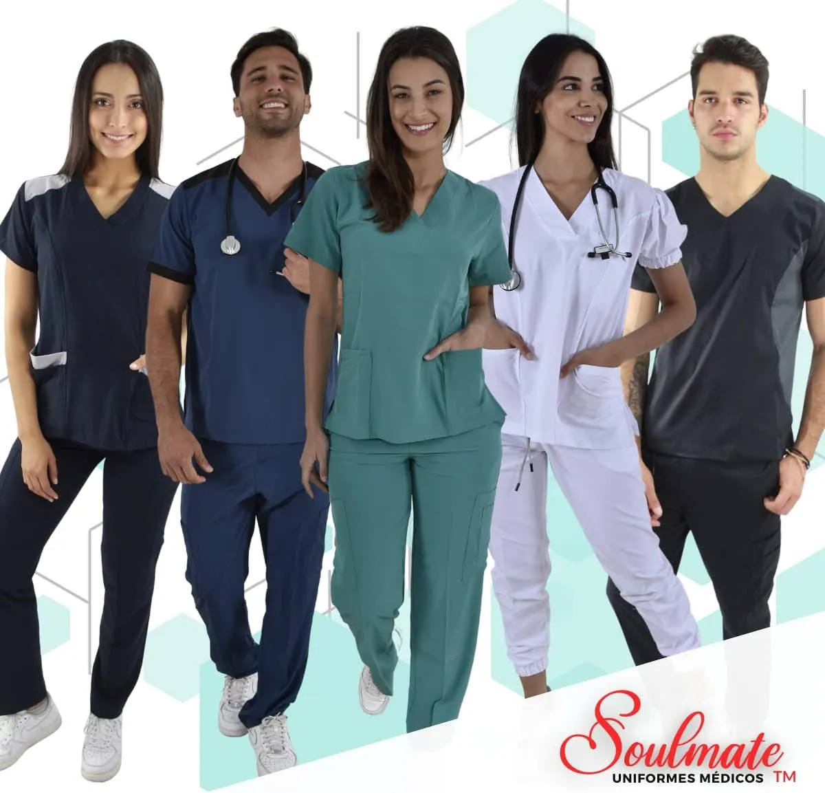SOULMATE Scrub Set For Men's Boston